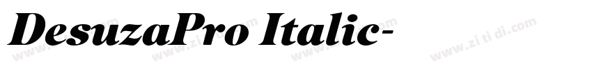 DesuzaPro Italic字体转换